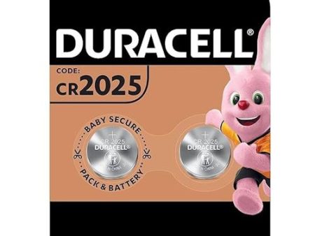 Pilhas Lítio Duracell CR 2025 Extra Life - 2 Unidades Online Hot Sale