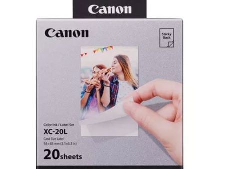 Tinteiro + Papel Canon XC-20L para SELPHY QX20 - 20 Folhas Online Hot Sale