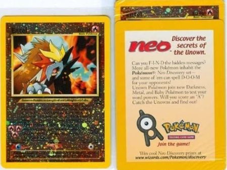 Pokemon Card - Black Star Promo #34 - ENTEI Hot on Sale