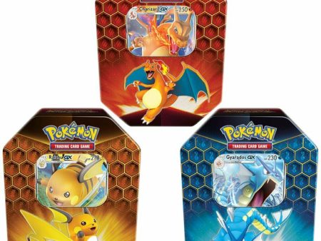 Pokemon TCG: Hidden Fates Tin 6s (Charizard Gyarados Raichu) Discount